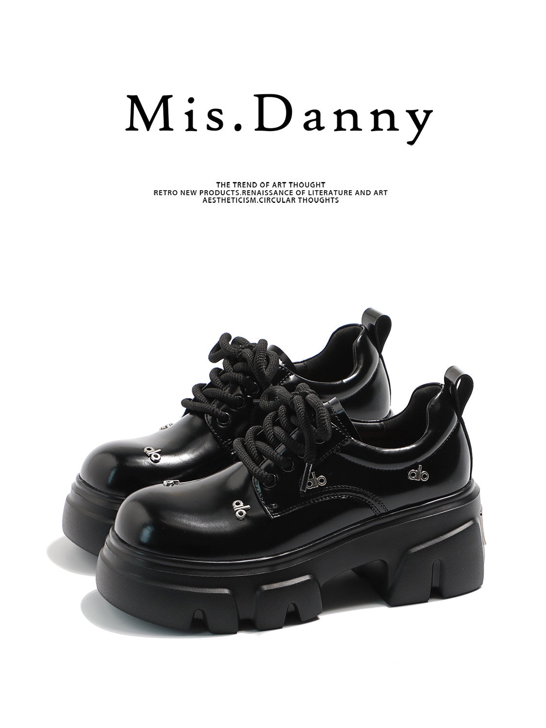 Platform Chunky Sole Lace-Up Shoes NA8752