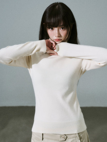 Stretch Warm High-Neck Knit Sweater NA8796