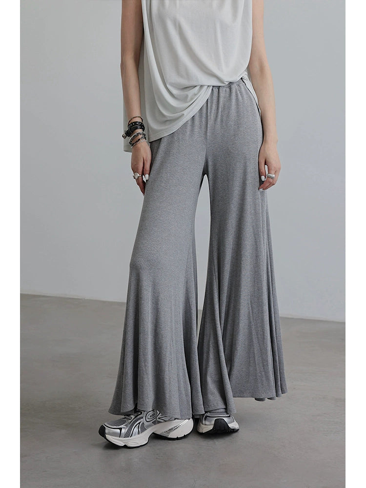 Knitted Drape Flare Pants NA4203