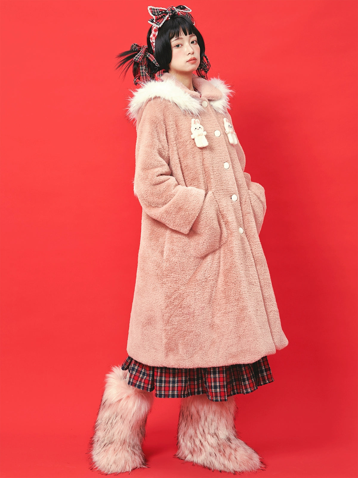 Round Collar Wool Coat NA6512