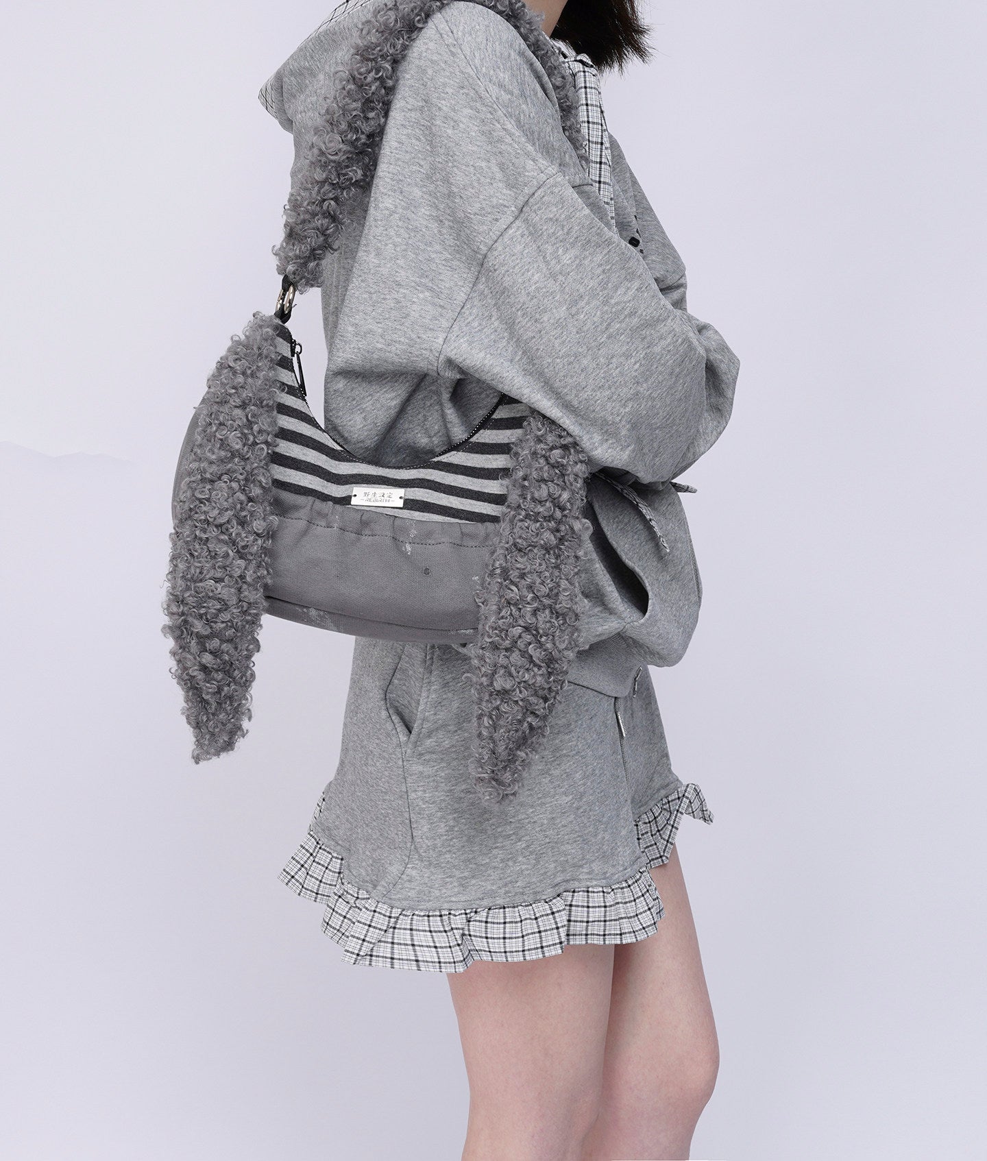 Furry Strap Mini Shoulder Bag NA8441