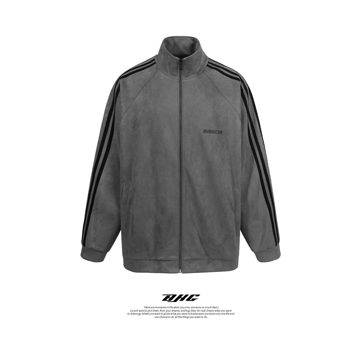 Suede Side Stripes Oversize Truck Jacket NA6077