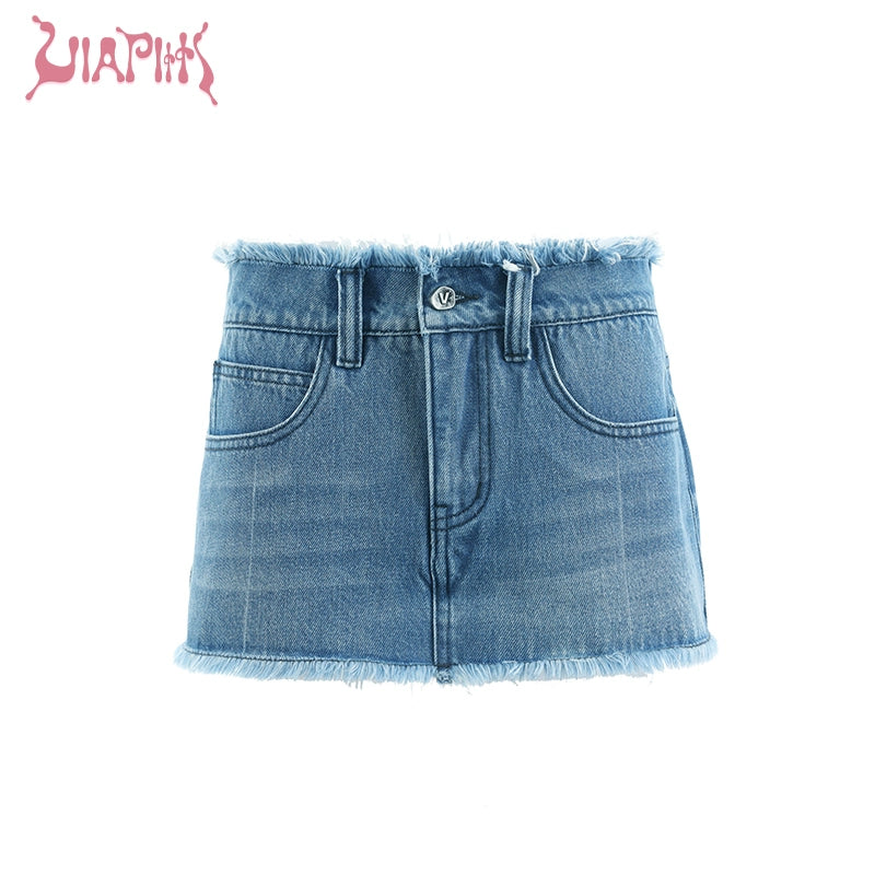 High Waist Slim Denim Short Pants NA5022