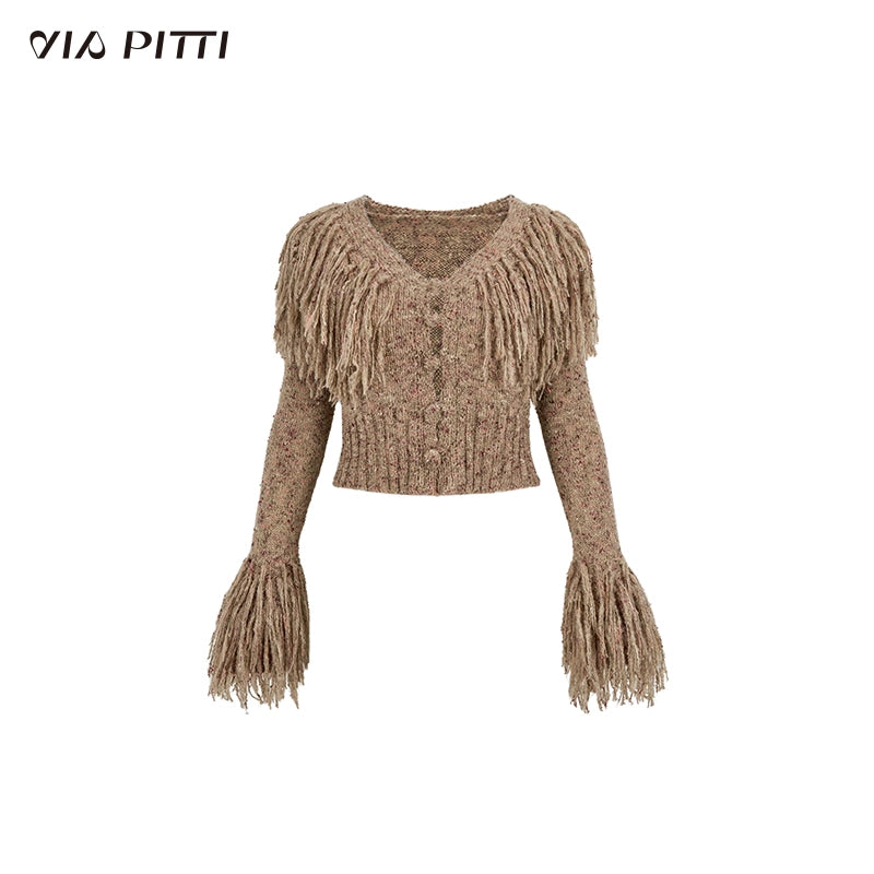 V-Neck Short Knit Cardigan NA4853