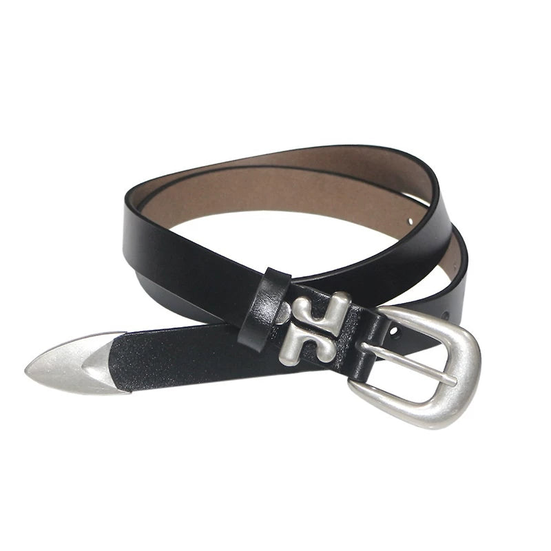 Genuine Leather Damage Irregular Belt NA9053
