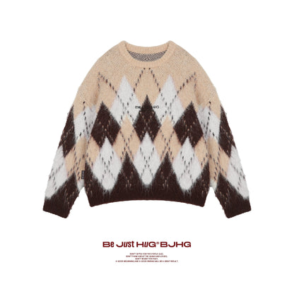 Oversize Round Neck Christmas Knit Sweater NA6100