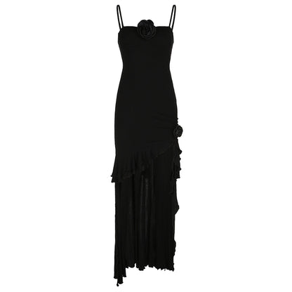 Split Strap Slim Fit Long Dress NA4606