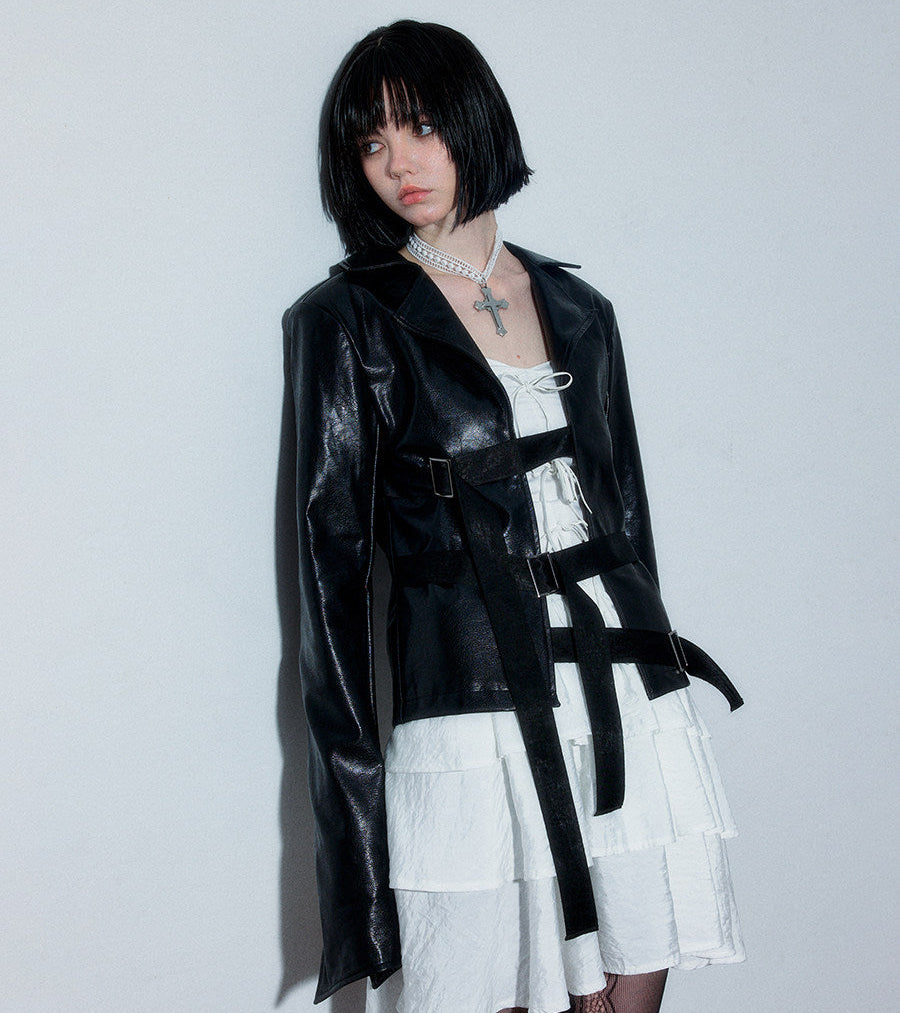 Edgy Design PU Leather Jacket NA8893