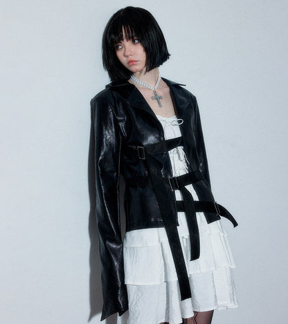 Edgy Design PU Leather Jacket NA8893