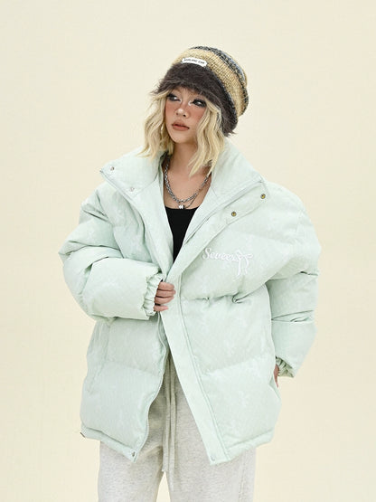 Stand Neck Oversize Puffer Jacket NA6314