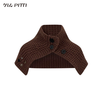 Waffle Knit Cardigan & Waffle Scarf NA4930