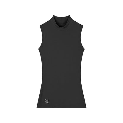 Stand Neck Sleeveless T-shirt NA3583