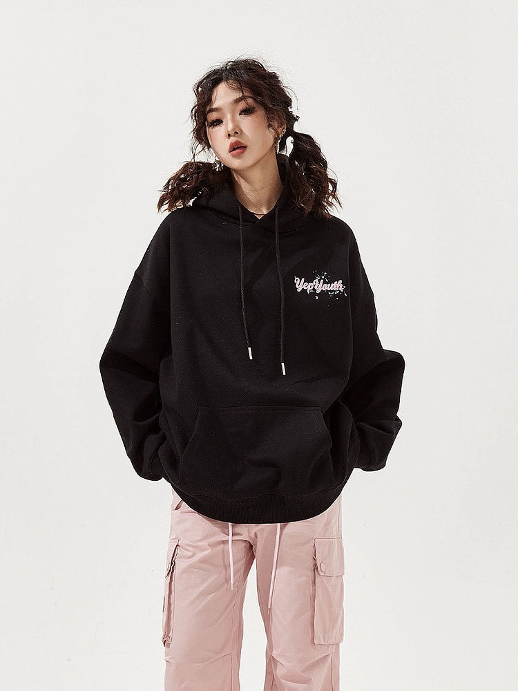 Butterfly Print Oversized Hoodie NA2667