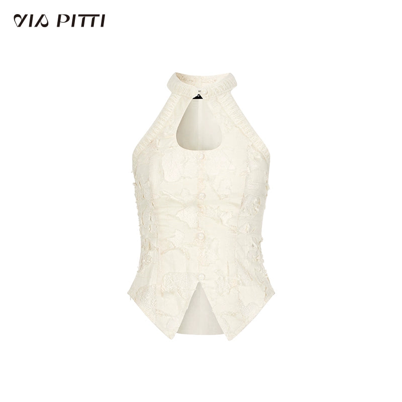 Lace Panel Buckle Suspender Top NA4803