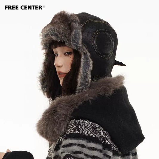 NA8872 Many fans of FreeCenter chased and asked about the winter warm atmosphere artifact Lei Feng hat NA8872