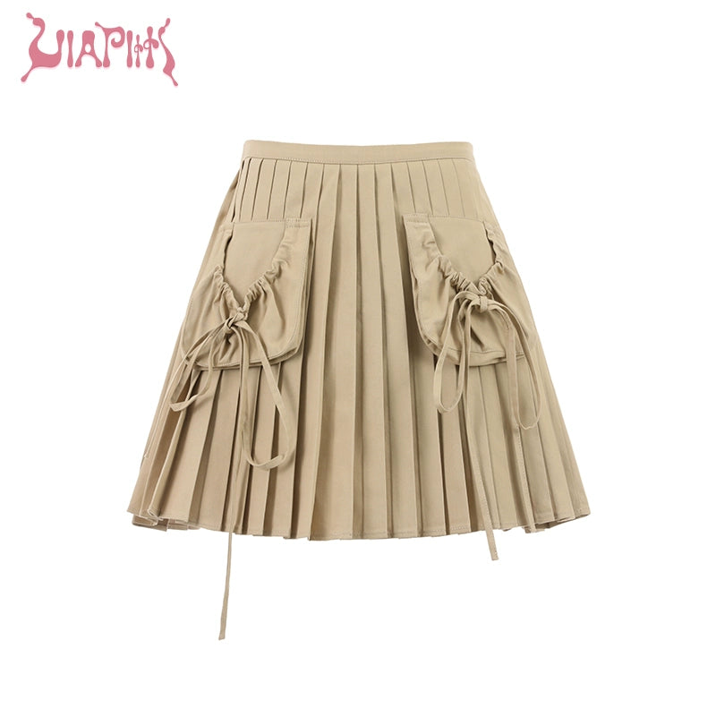 Pleated A-line Fluffy Skirt NA4805