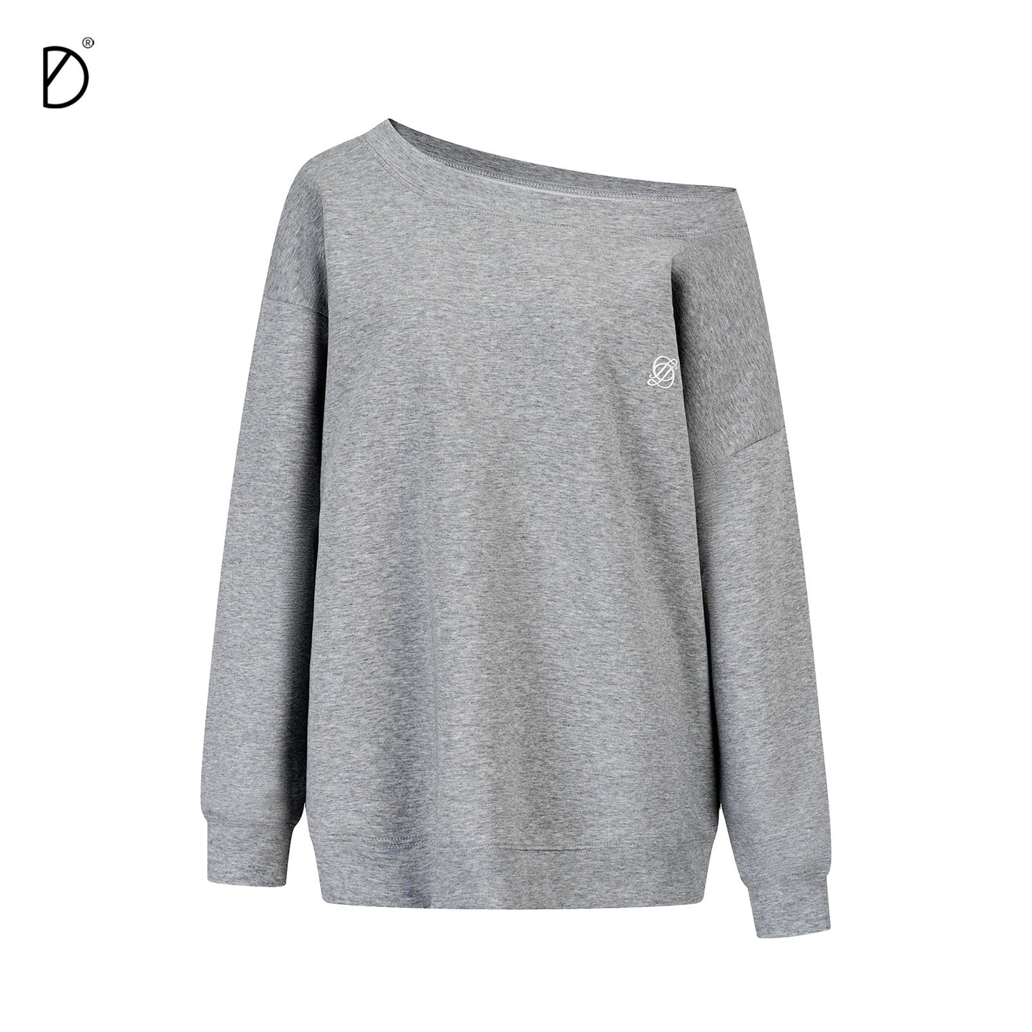 Off-Shoulder Oversize Sweatshirt & Adjustable Hem Sweatpants Setup NA8933