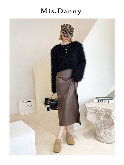 Fake Fur Lined Slip-On Moccasins NA8653