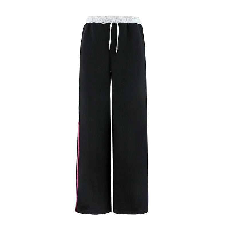 Wide-Leg Straight Sweatpants NA4794