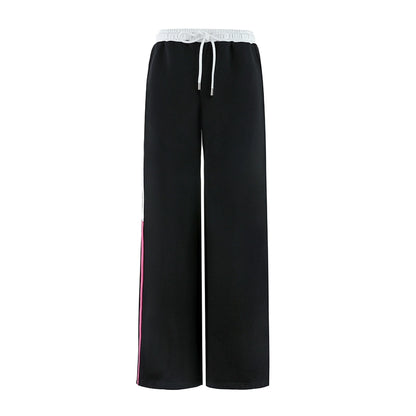 Wide-Leg Straight Sweatpants NA4794