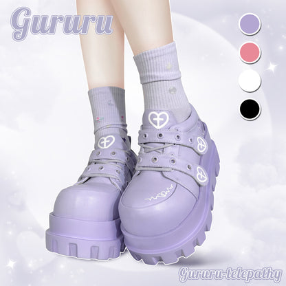 Heartbeat Cross Punk Platform Shoes NA8521