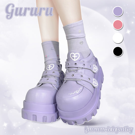 Heartbeat Cross Punk Platform Shoes NA8521