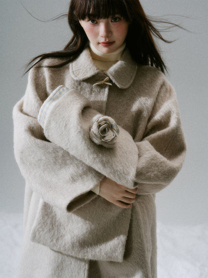 Flower Accent Coat NA8861