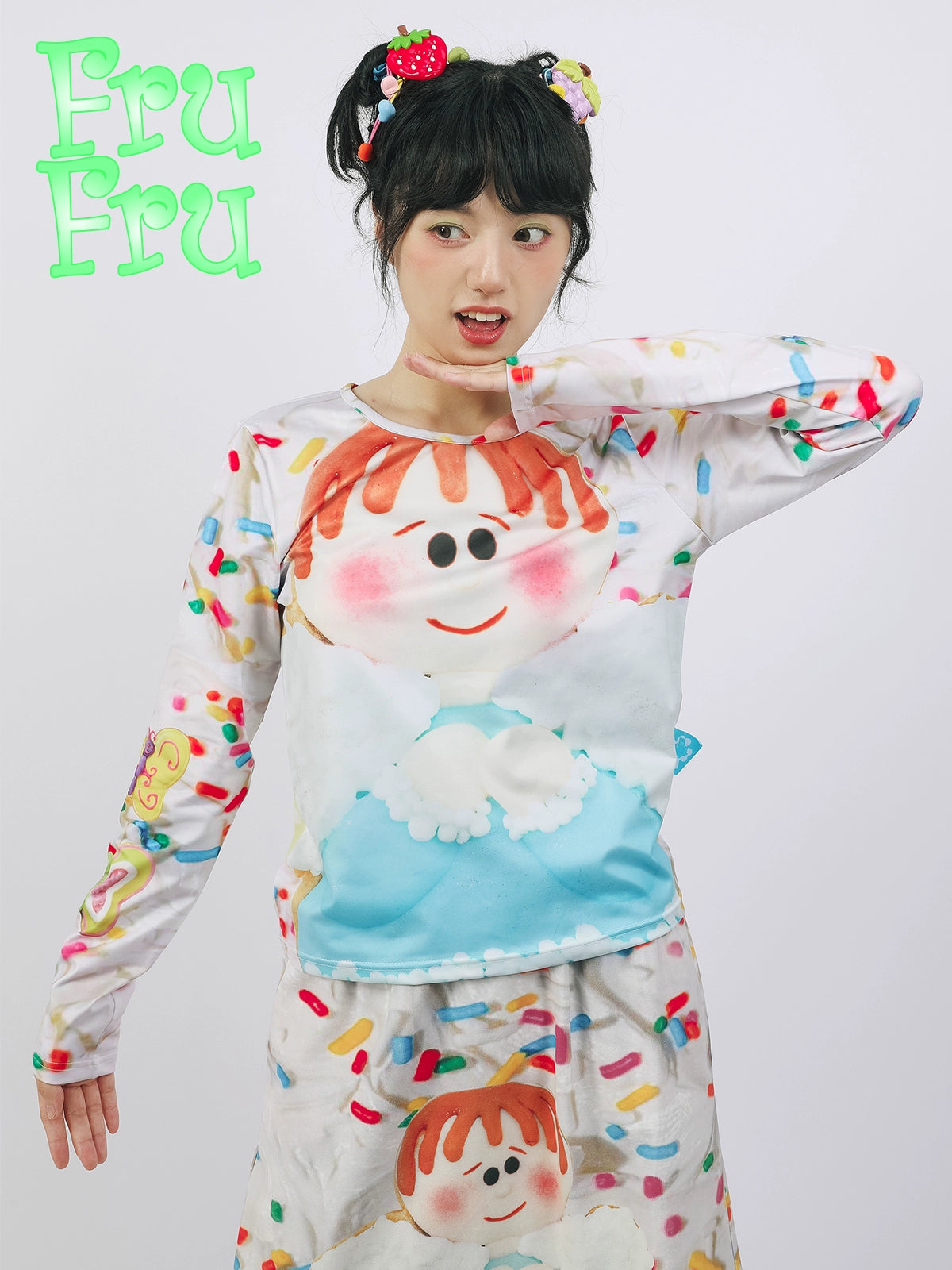 Angel Print Long Sleeve T-Shirt NA6572