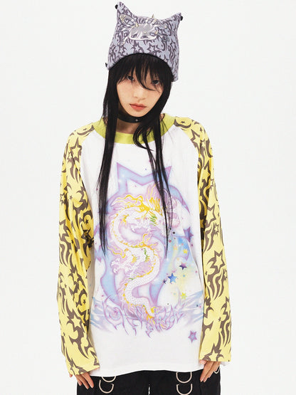 Rabbit Skull Print Knit Hat NA6643