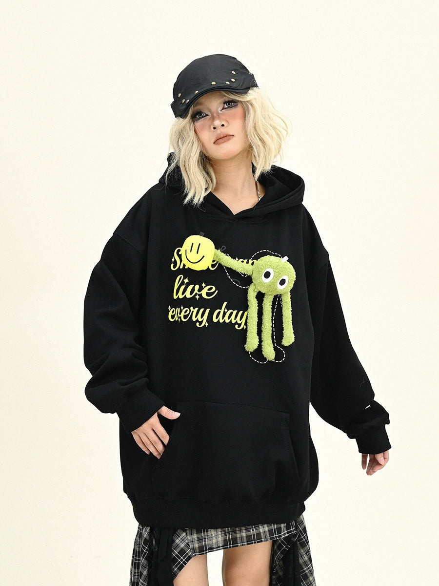 Cartoon Doll Oversize Hoodie NA6304