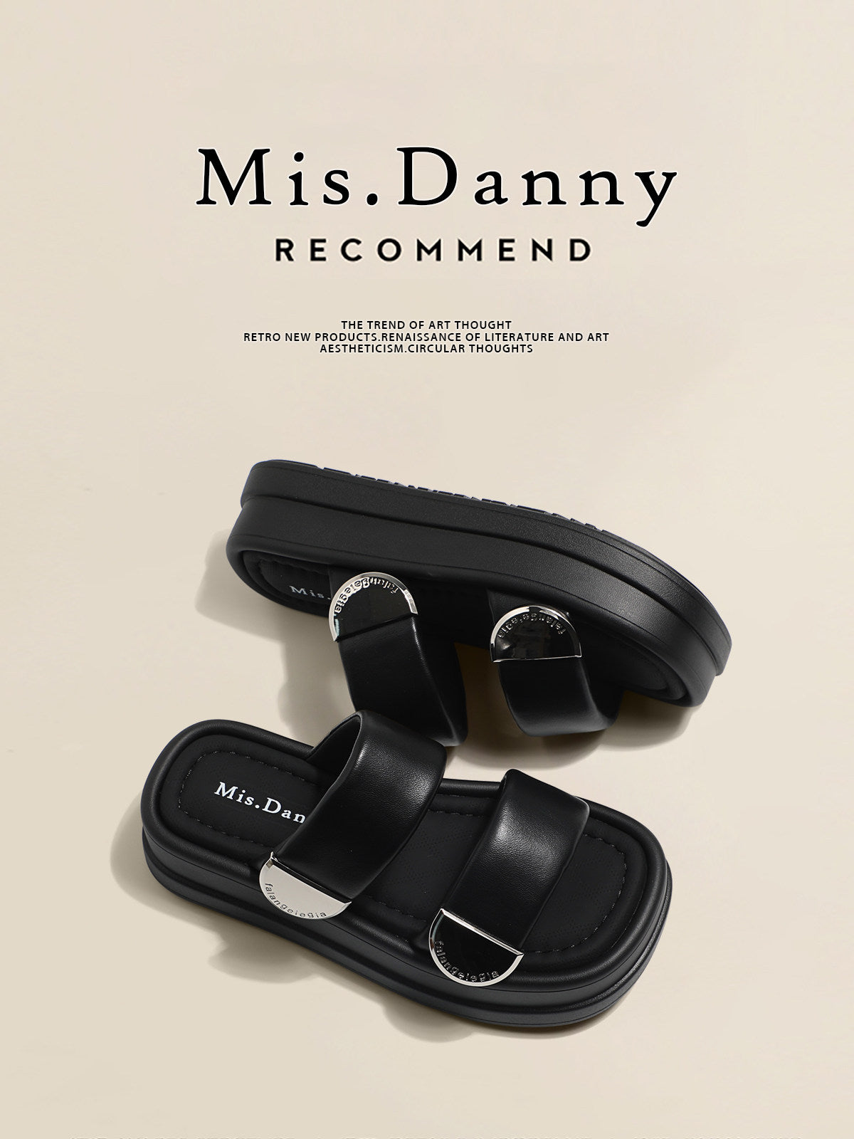 Super Soft Platform Double-Strap Sandals NA8724