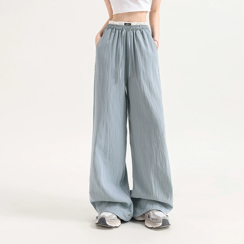 Wide-Leg Straight Long Pants NA3554