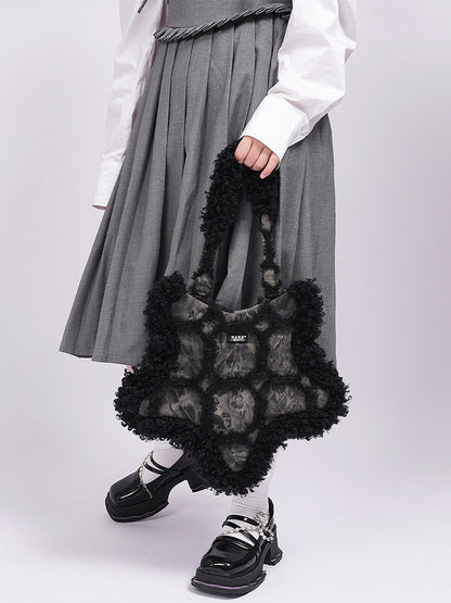 Fringe Star Denim Shoulder Bag NA8437