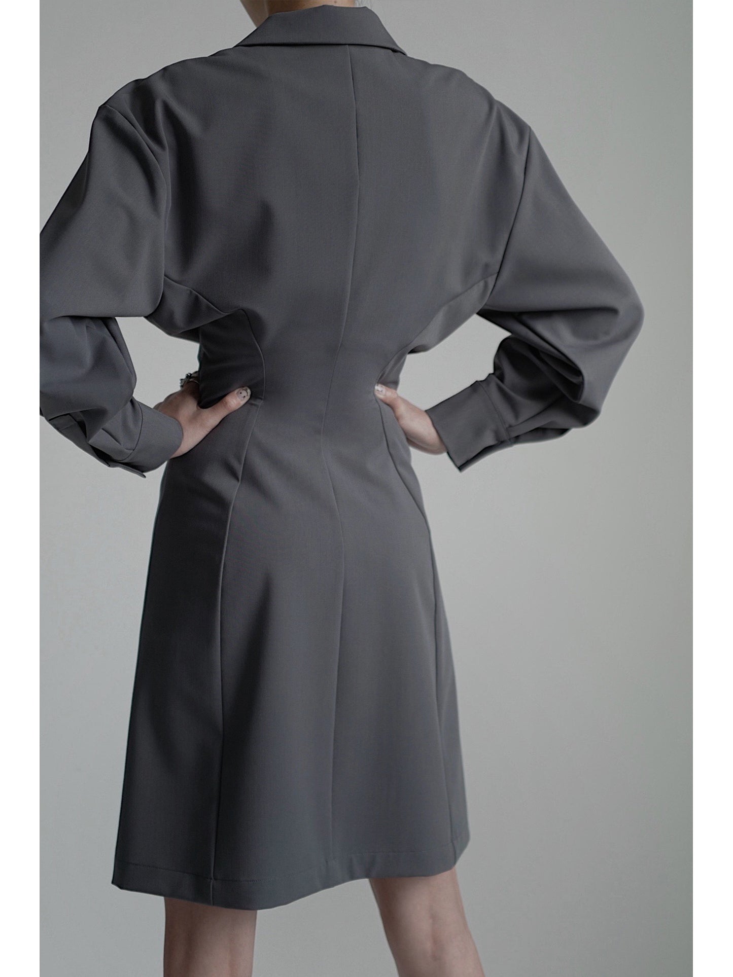 Zipper Shirt Dress NA4323