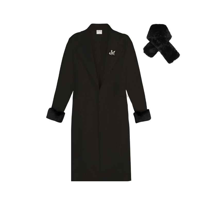 Detachable Sleeves Mid-length Coat NA4127