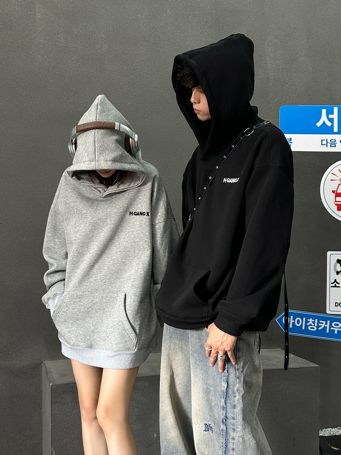 Logo Embroidery Pullover Hoodie NA2926