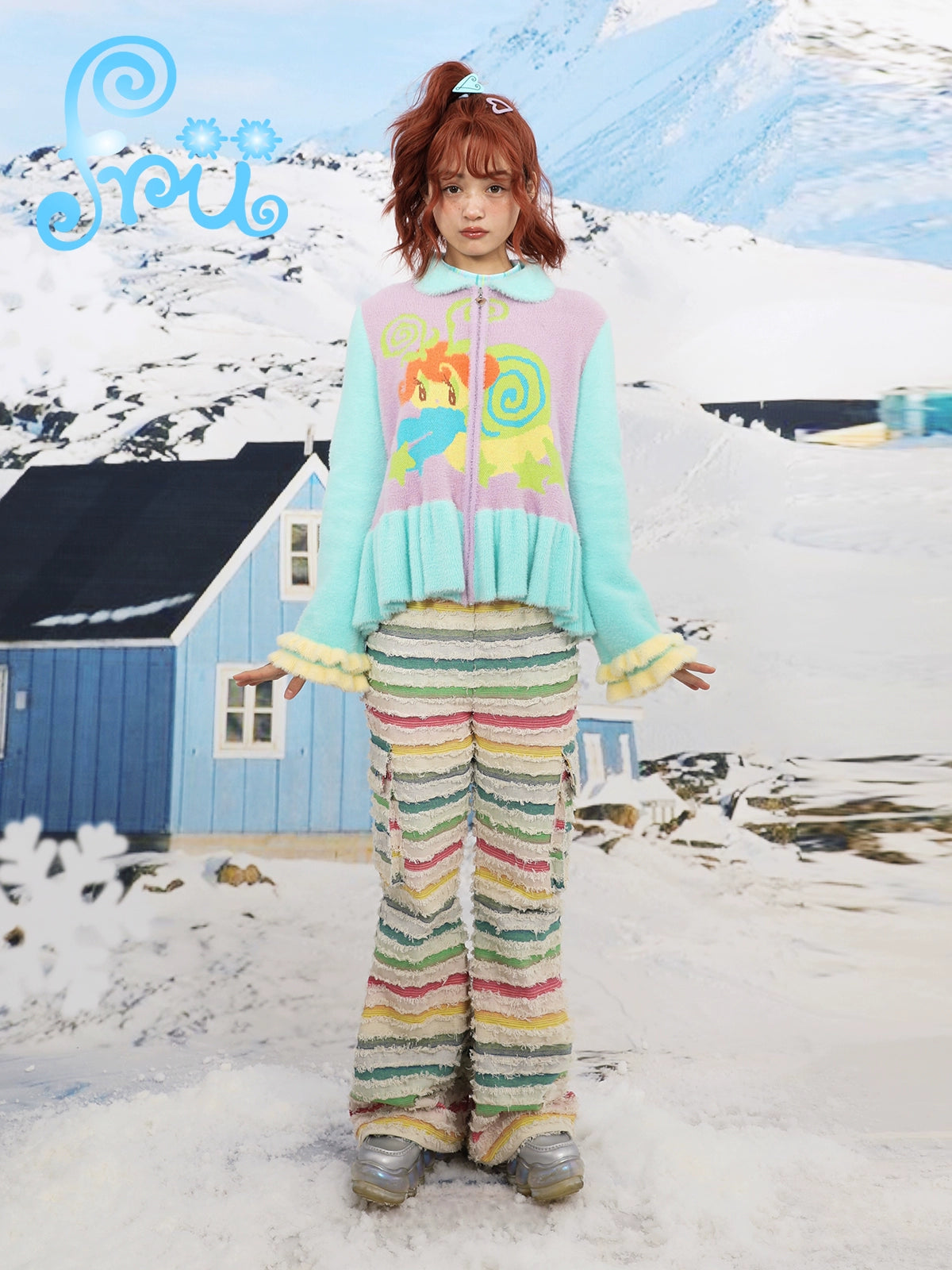 Colorblock Stripe Pants NA6583