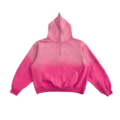 Gradient Half-Zip Design Hoodie NA9023