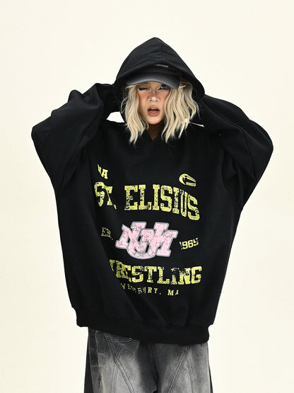 Print Fleece Hoodie NA6284