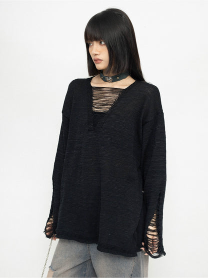 Oversize Casual Knit Sweater NA2456