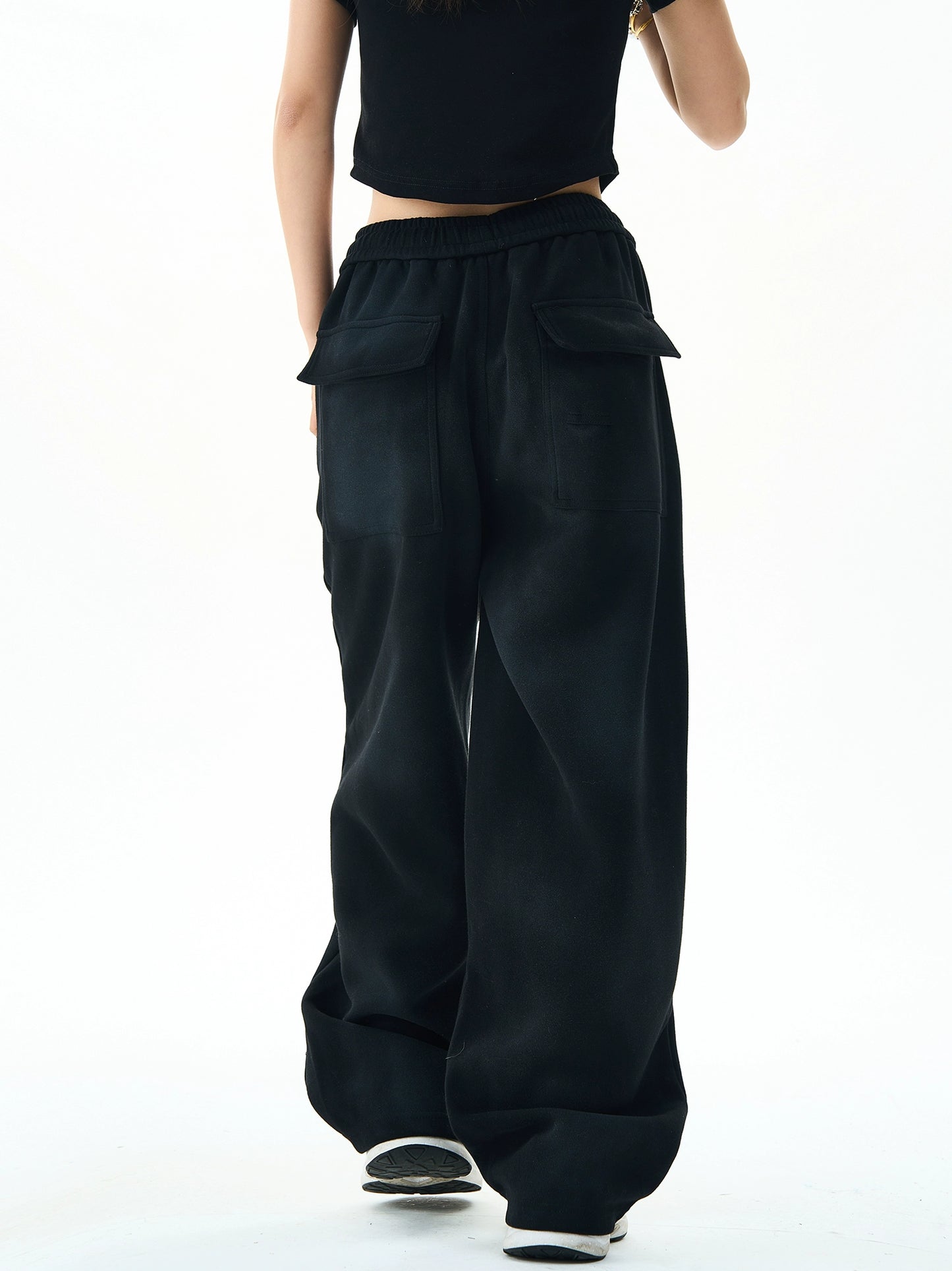 Washed Wide Leg Sweatpants NA3007