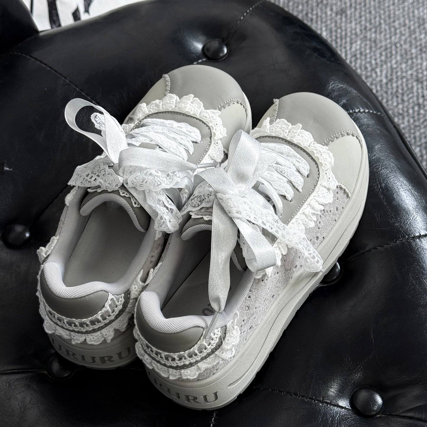 Lace Trim Platform Shoes NA8526