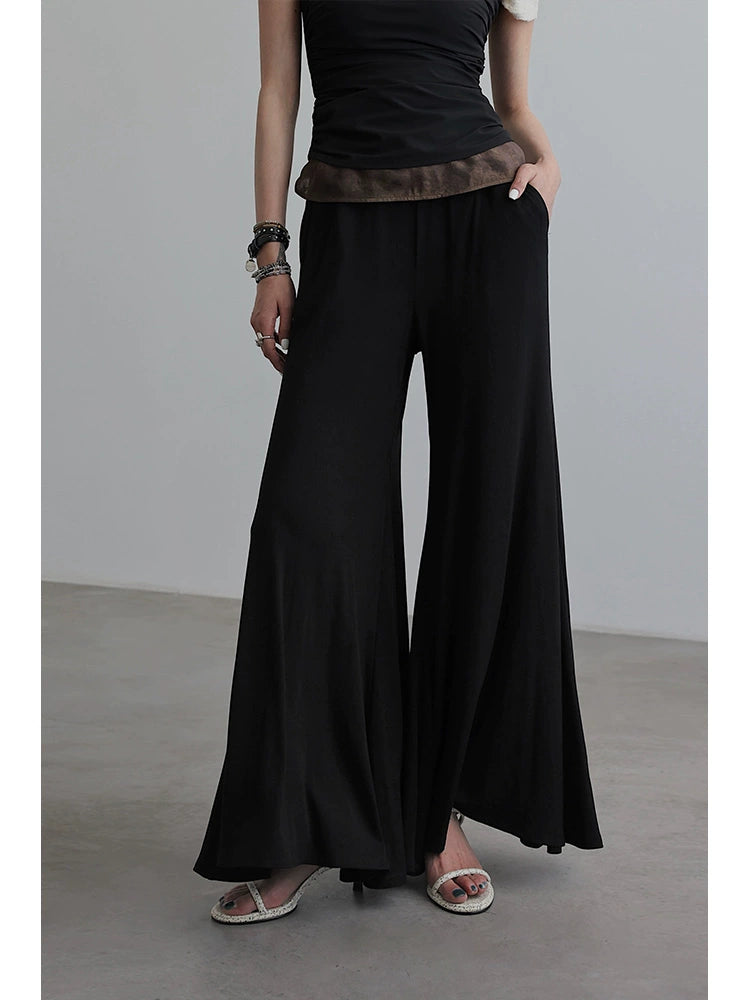 Knitted Drape Flare Pants NA4203