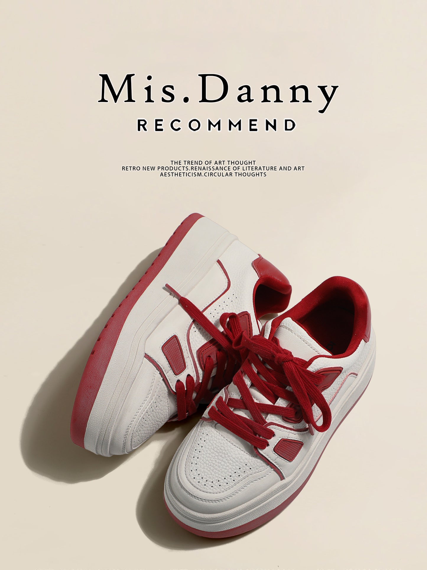 Height-Boosting Platform Lace-Up Sneakers NA8709