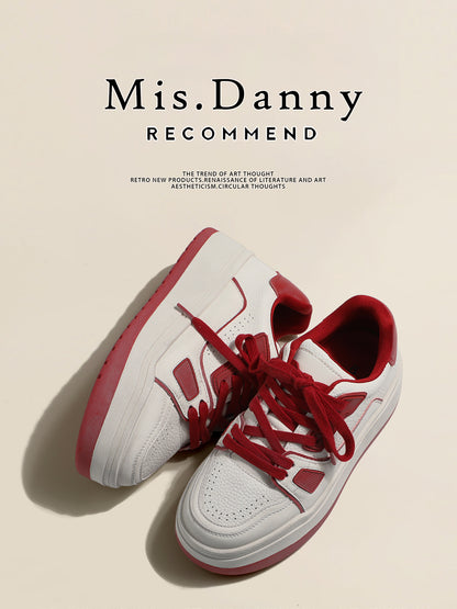 Height-Boosting Platform Lace-Up Sneakers NA8709