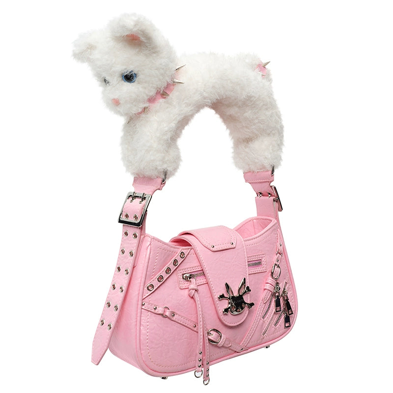 Cat Plush Design Tote Bag NA6655