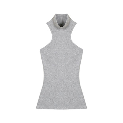 Stand Neck Tank Top NA3656