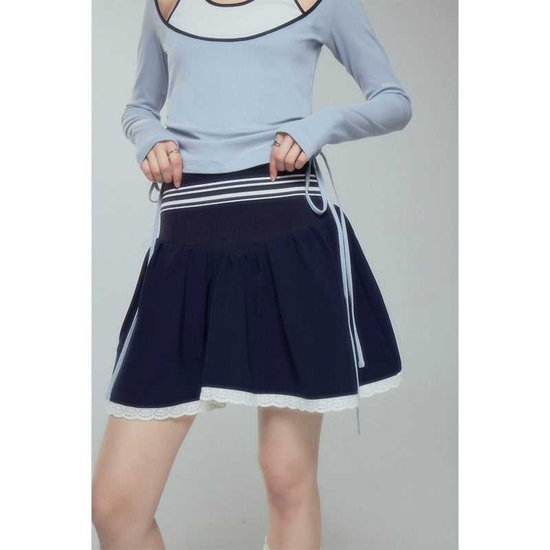 A-Line Half Length Short Skirt NA5419