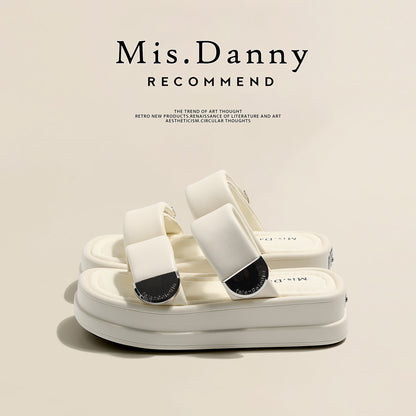 One-Strap Thick-Sole Platform Sandals NA8705