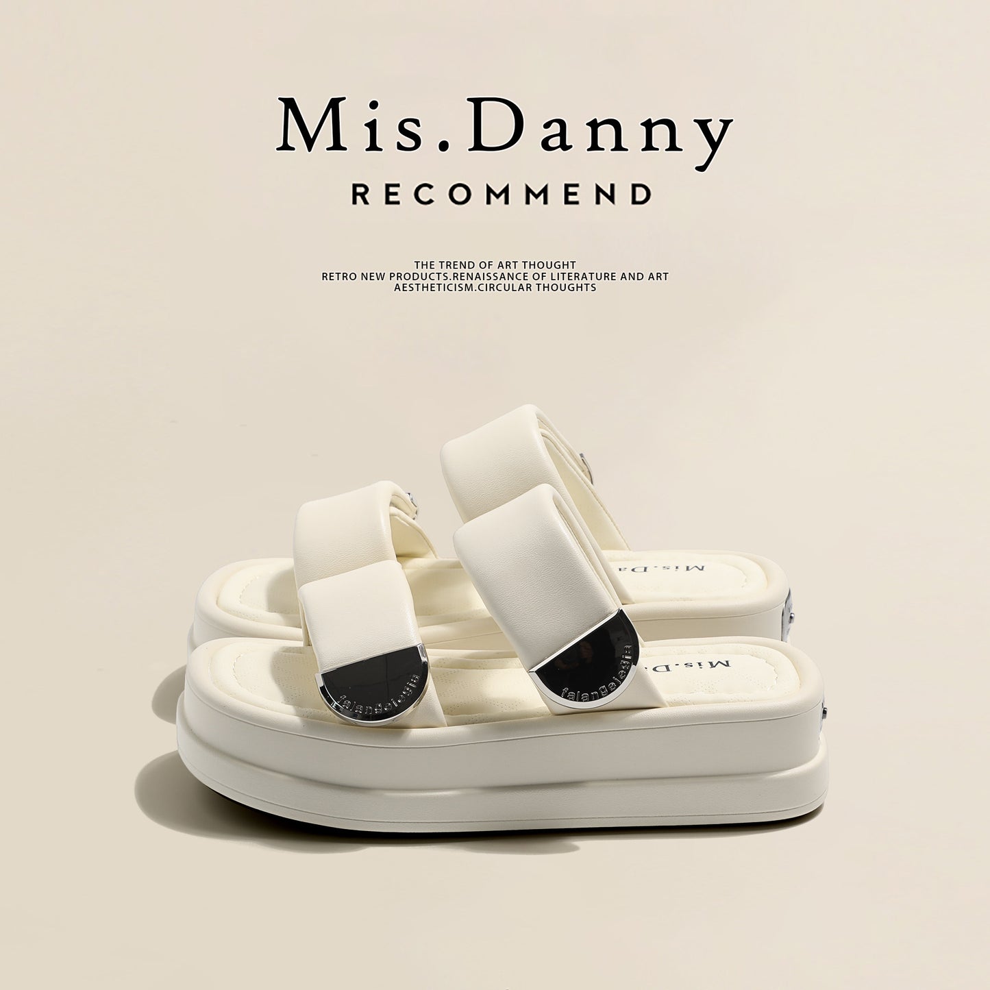 Super Soft Platform Double-Strap Sandals NA8724